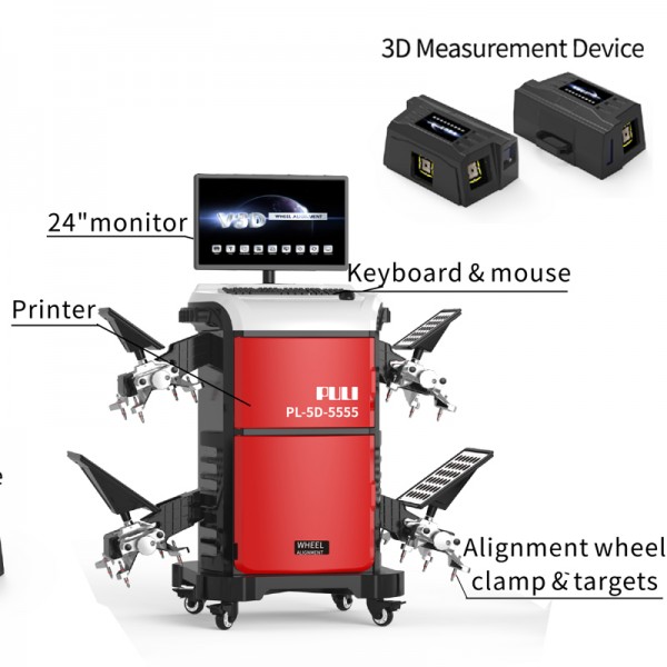 PL-5D-5555 Wireless 3D Cameras V3D Wheel Alignment