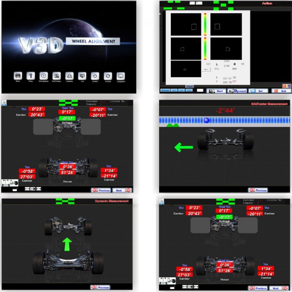 PL-5D-5555 Wireless 3D Cameras V3D Wheel Alignment