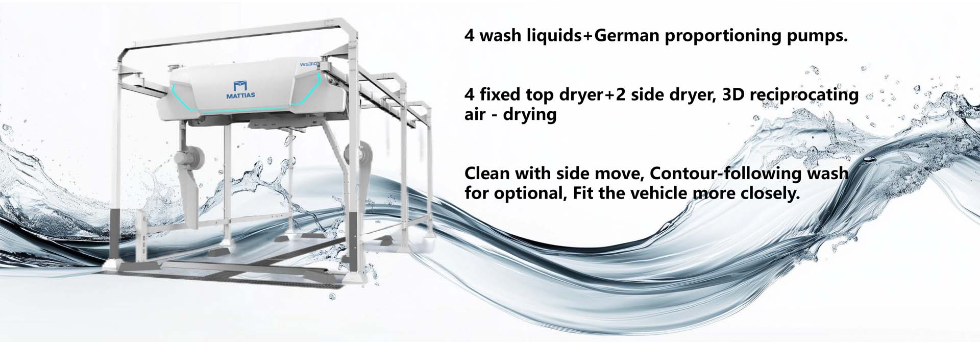M-WS310 Automatic Touchless Touch Free Brushless Car Wash Machine